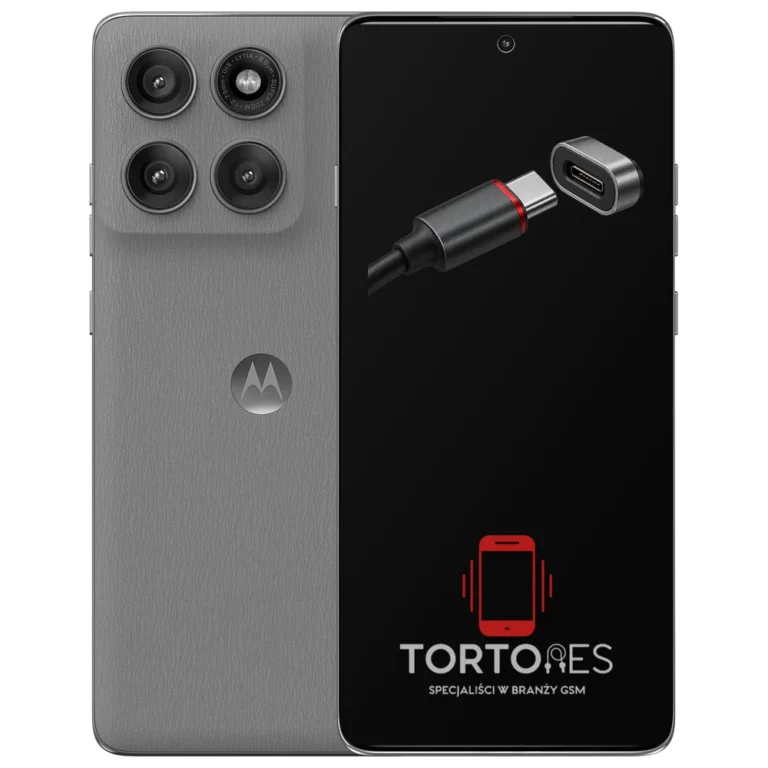 Motorola Edge 60 Pro z ilustracją złącza ładowania - naprawa złącza ładowania