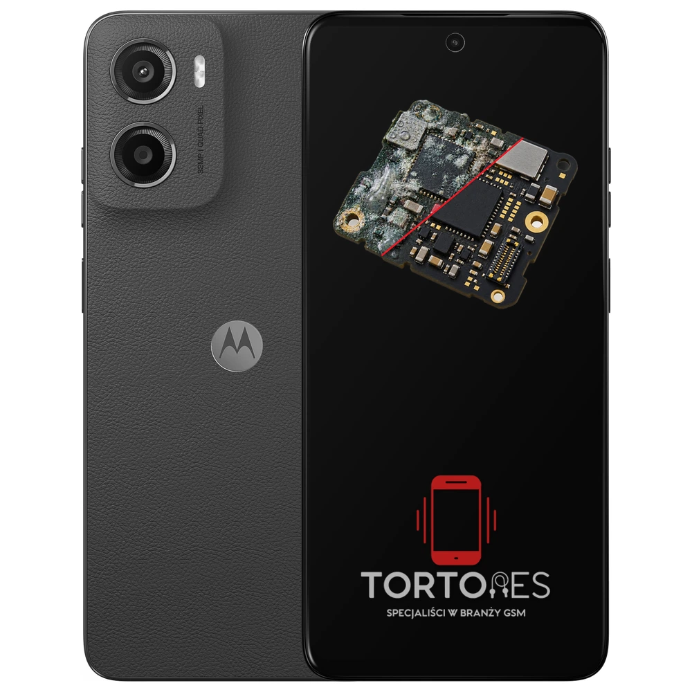 Motorola Moto E15 z ilustracją zalania - czyszczenie po zalaniu