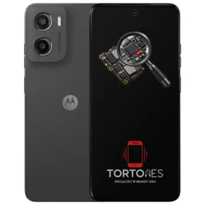 Motorola Moto E15 z symbolem diagnostyki - diagnoza telefonu