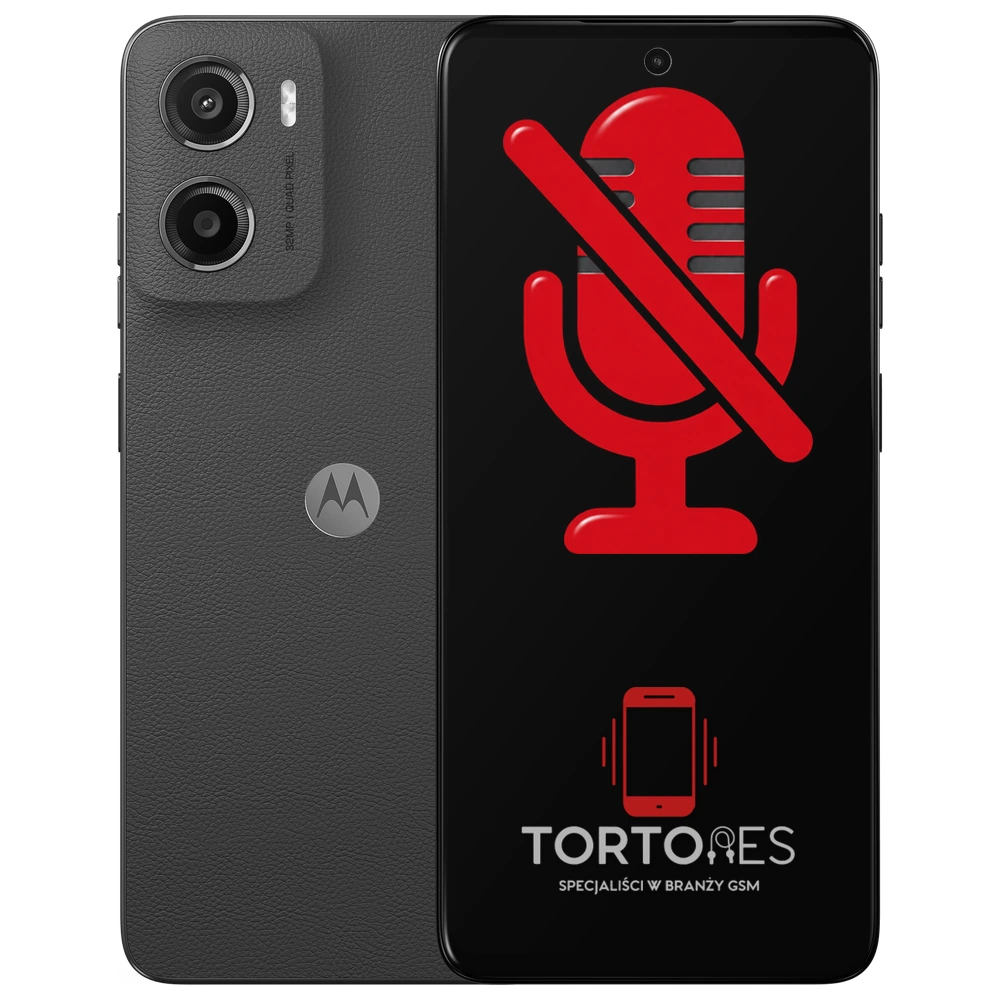 Motorola Moto E15 z symbolem mikrofonu - naprawa mikrofonu