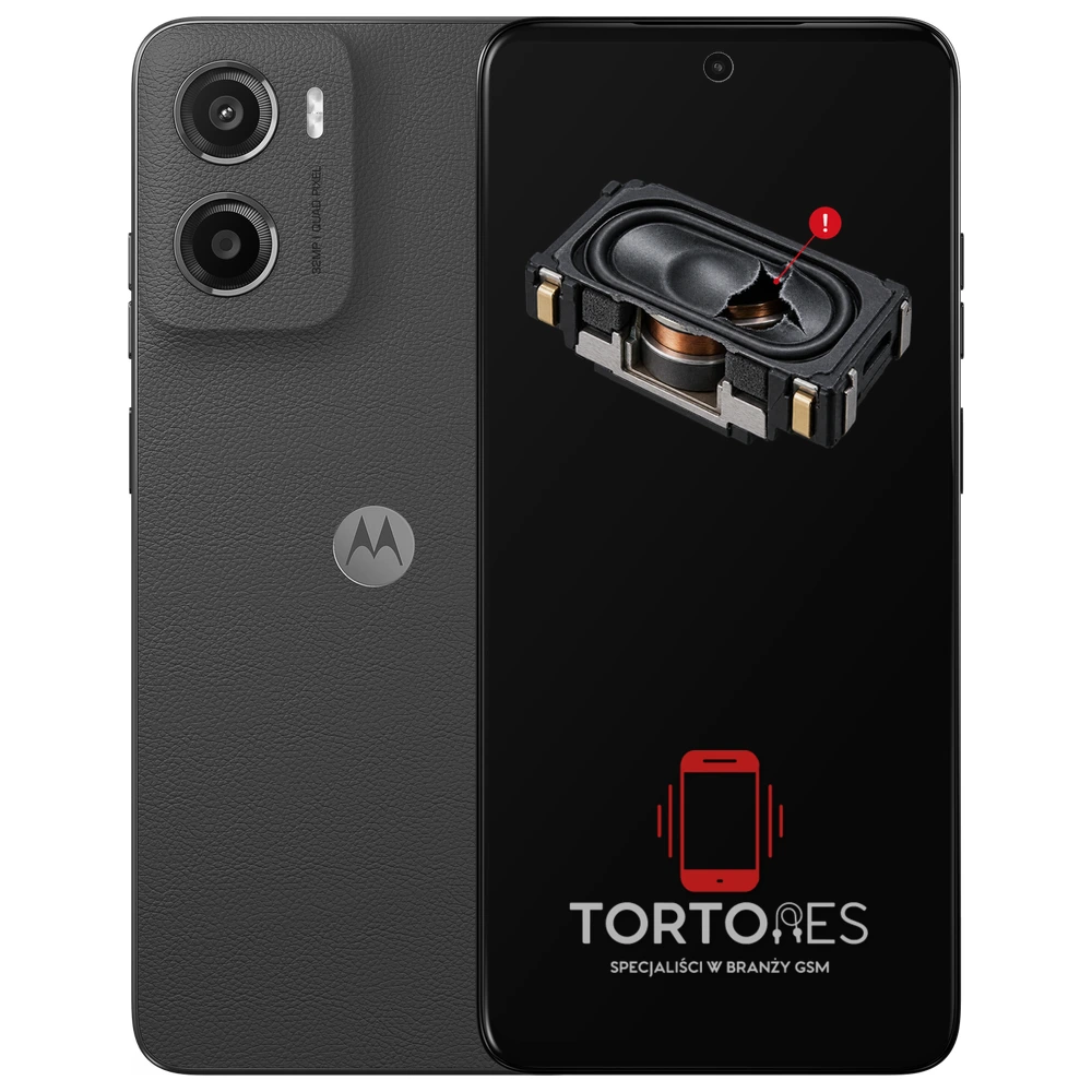 Motorola Moto E15 z symbolem głośnika multimedialnego - wymiana głośnika multimedialnego