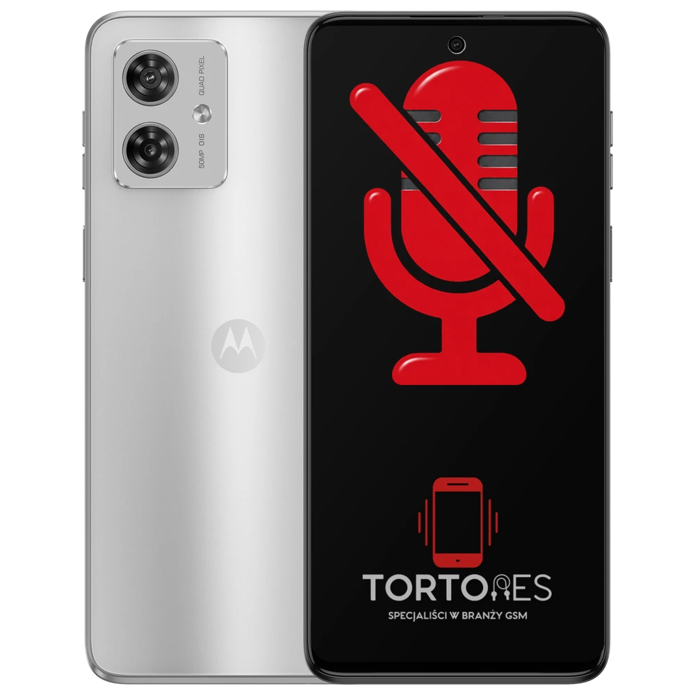 Motorola Moto G54 5G z symbolem mikrofonu - naprawa mikrofonu