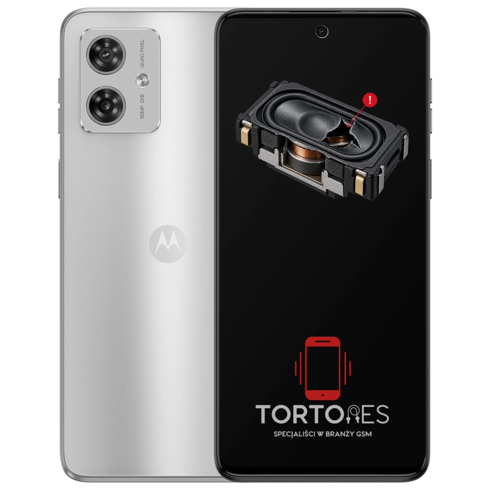 Motorola Moto G54 5G z symbolem głośnika multimedialnego - wymiana głośnika multimedialnego