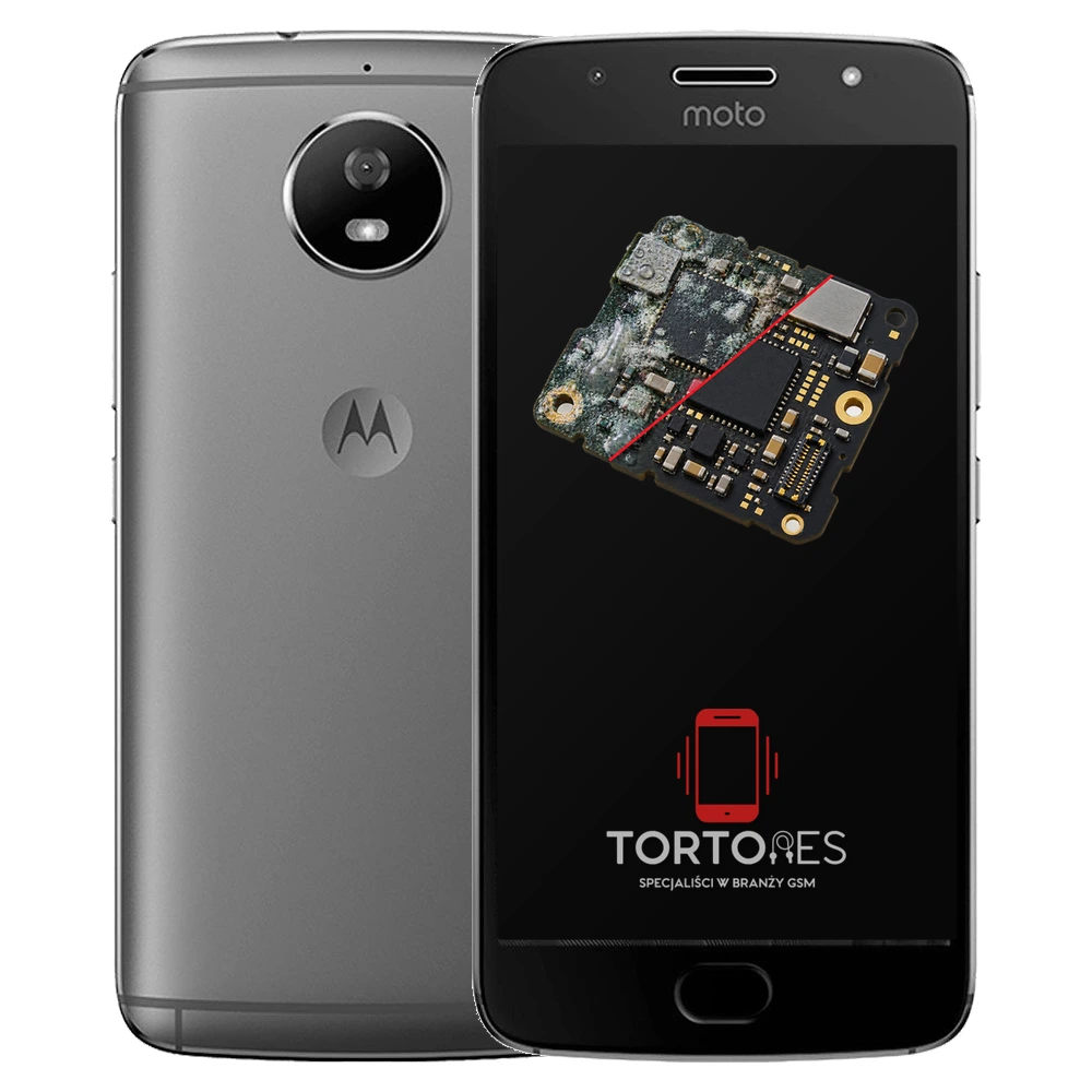 Motorola Moto G5S z ilustracją zalania - czyszczenie po zalaniu
