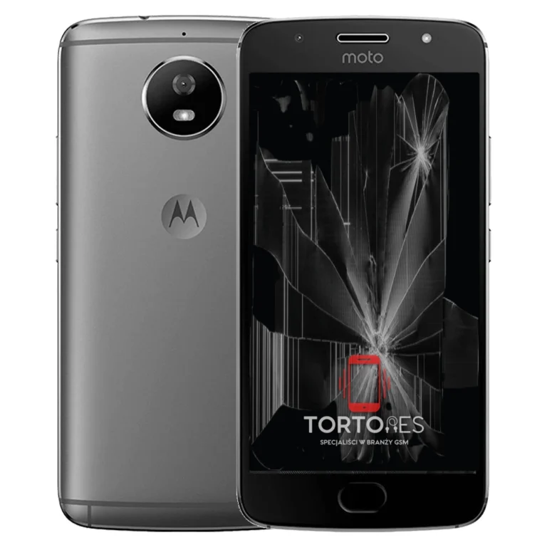 Motorola Moto G5S z ilustracją pękniętego wyświetlacza - wymiana zbitego wyświetlacza