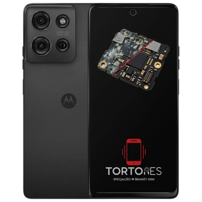 Motorola Moto G75 5G z ilustracją zalania - czyszczenie po zalaniu