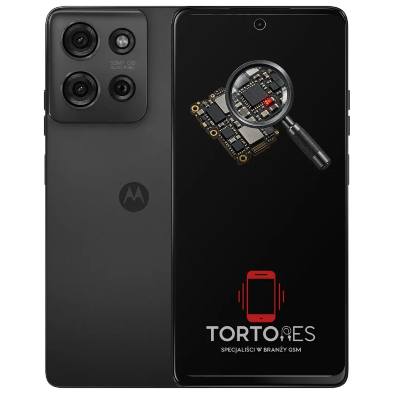Motorola Moto G75 5G z symbolem diagnostyki - diagnoza telefonu