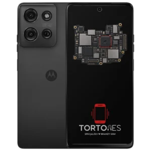 Motorola Moto G75 5G z ilustracją płyty głównej - naprawa płyty głównej