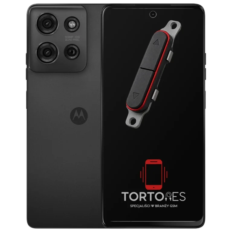 Motorola Moto G75 5G z symbolem przycisków - naprawa przycisków włączania i głośności