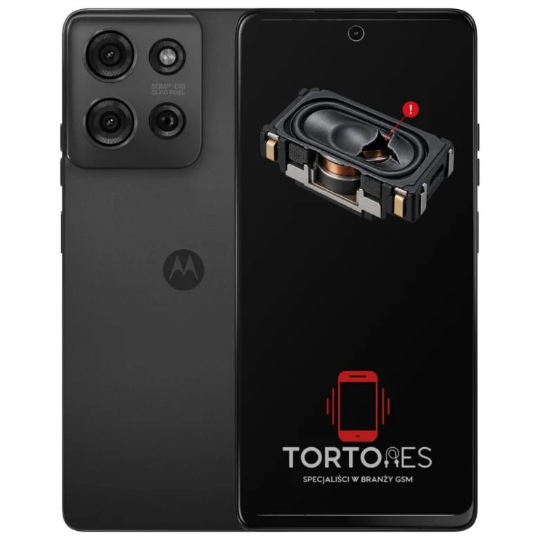 Motorola Moto G75 5G z symbolem głośnika multimedialnego - wymiana głośnika multimedialnego