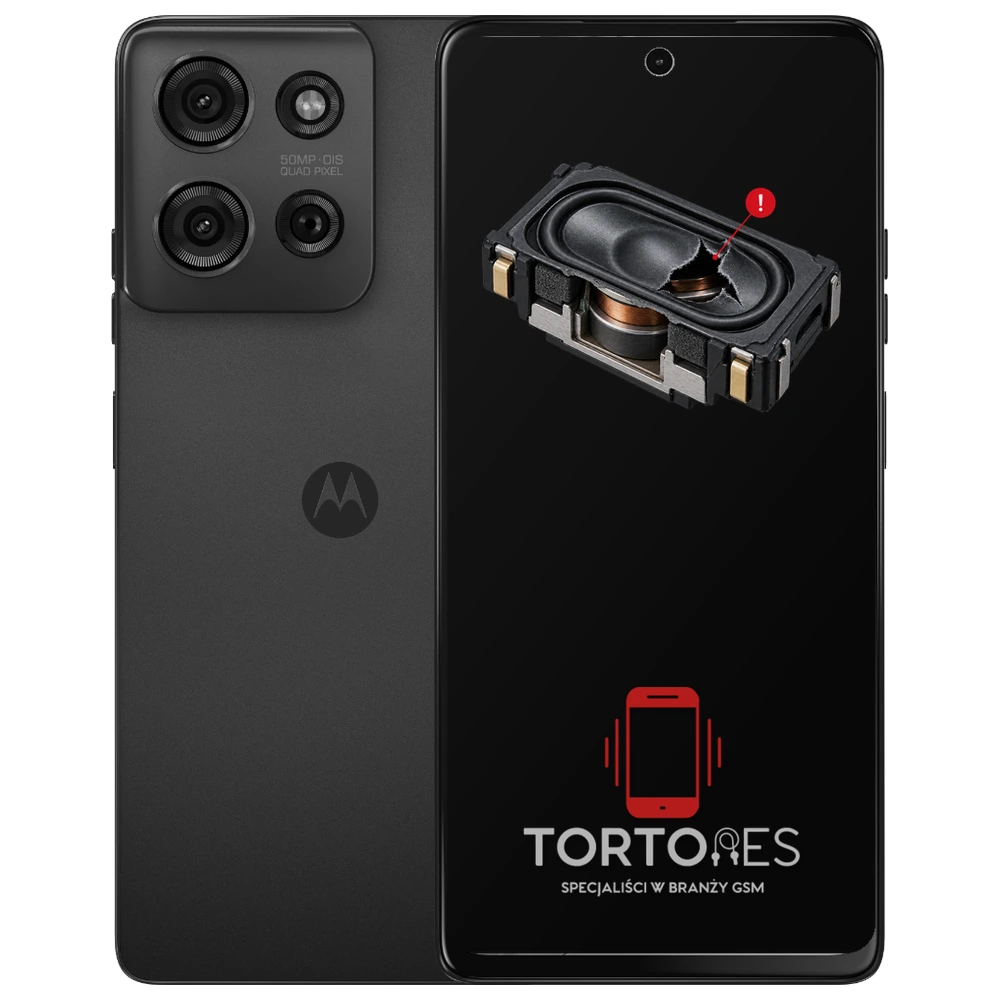 Motorola Moto G75 5G z symbolem głośnika multimedialnego - wymiana głośnika multimedialnego