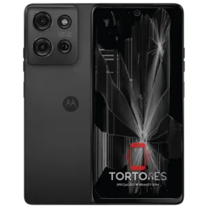 Motorola Moto G75 5G z ilustracją pękniętego wyświetlacza - wymiana zbitego wyświetlacza