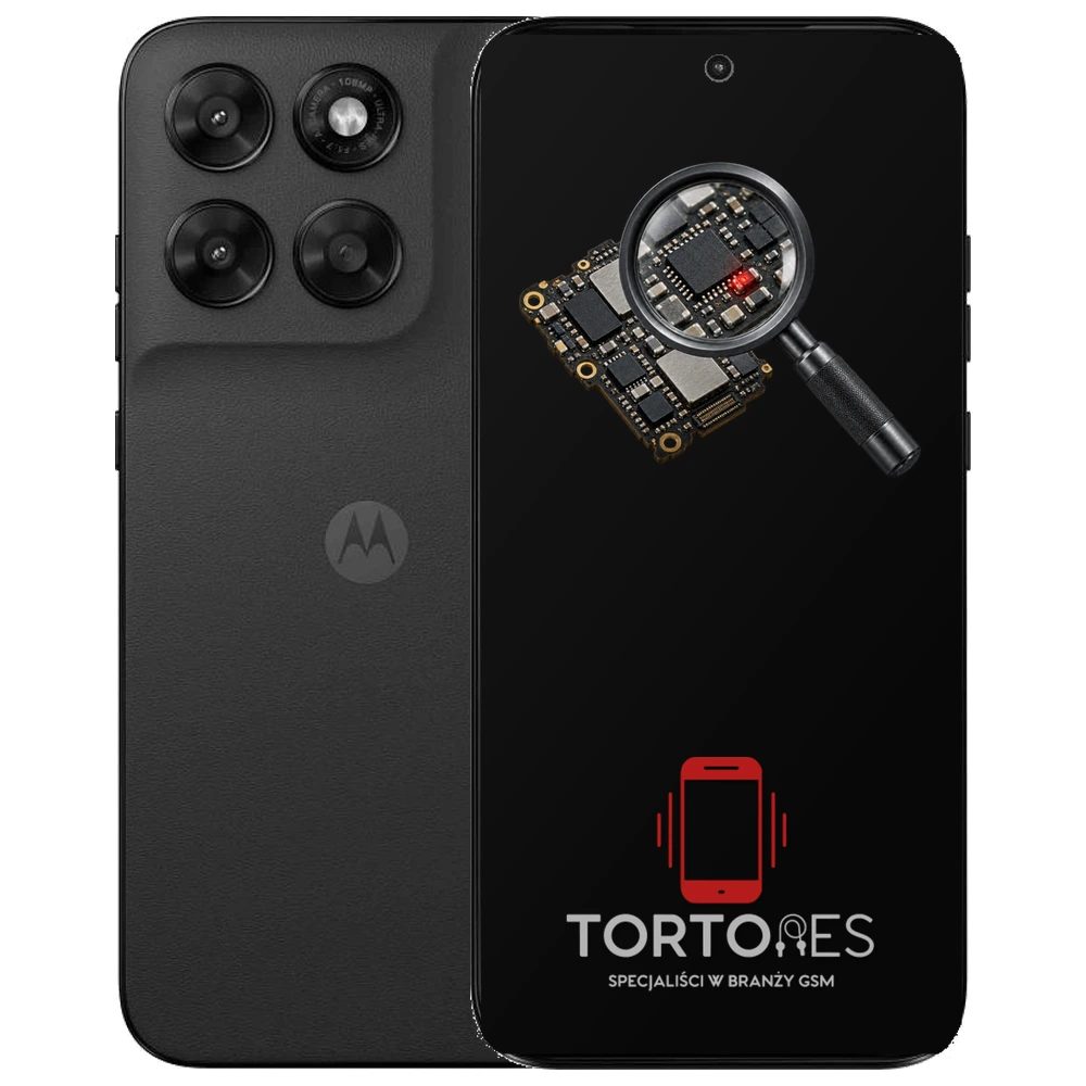 Motorola Moto G77 5G z symbolem diagnostyki - diagnoza telefonu