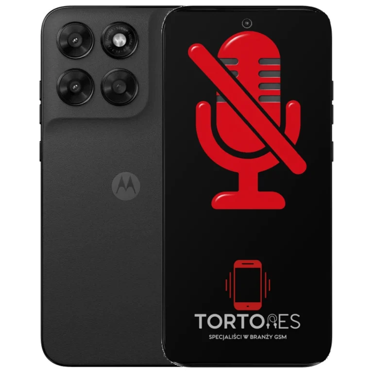 Motorola Moto G77 5G z symbolem mikrofonu - naprawa mikrofonu
