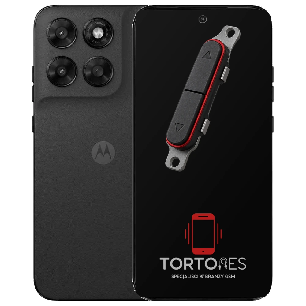 Motorola Moto G77 5G z symbolem przycisków - naprawa przycisków włączania i głośności