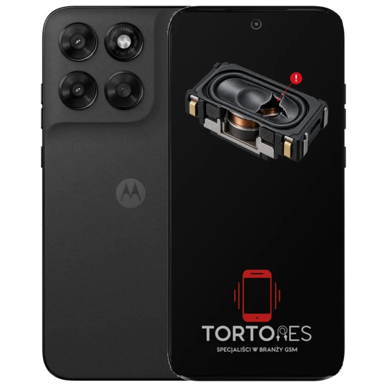 Motorola Moto G77 5G z symbolem głośnika multimedialnego - wymiana głośnika multimedialnego