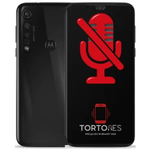 Motorola Moto G8 Plus z symbolem mikrofonu - naprawa mikrofonu