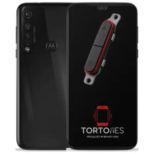 Motorola Moto G8 Plus z symbolem przycisków - naprawa przycisków włączania i głośności