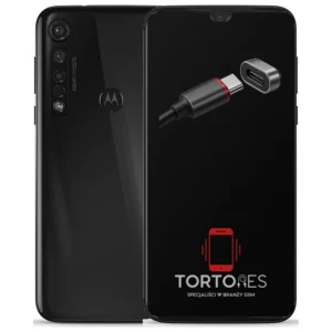 Motorola Moto G8 Plus z ilustracją złącza ładowania - naprawa złącza ładowania