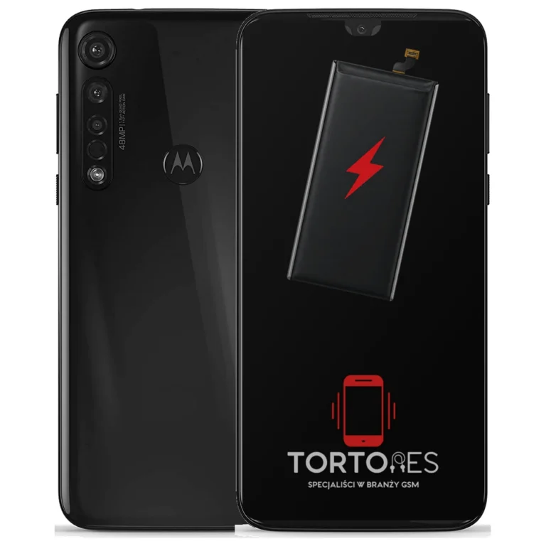 Motorola Moto G8 Plus z ilustracją baterii - wymiana baterii
