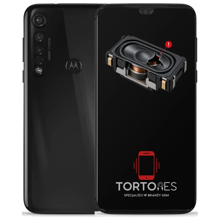 Motorola Moto G8 Plus z symbolem głośnika multimedialnego - wymiana głośnika multimedialnego