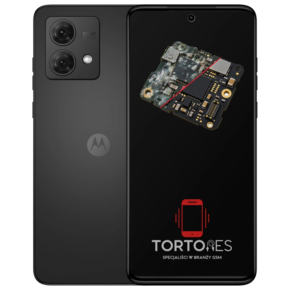 Motorola Moto G84 5G z ilustracją zalania - czyszczenie po zalaniu