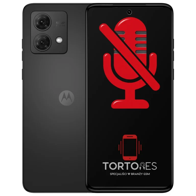 Motorola Moto G84 5G z symbolem mikrofonu - naprawa mikrofonu