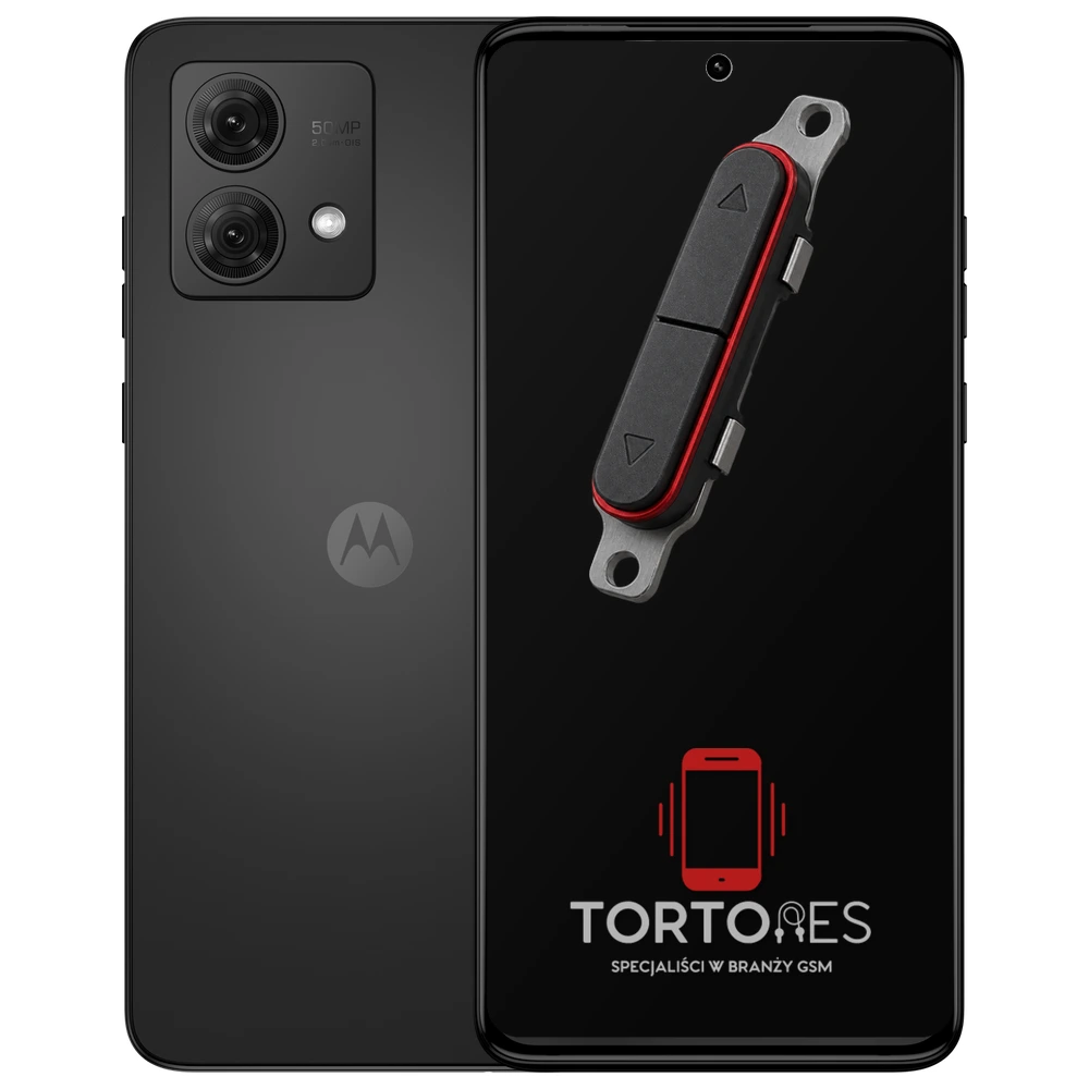 Motorola Moto G84 5G z symbolem przycisków - naprawa przycisków włączania i głośności