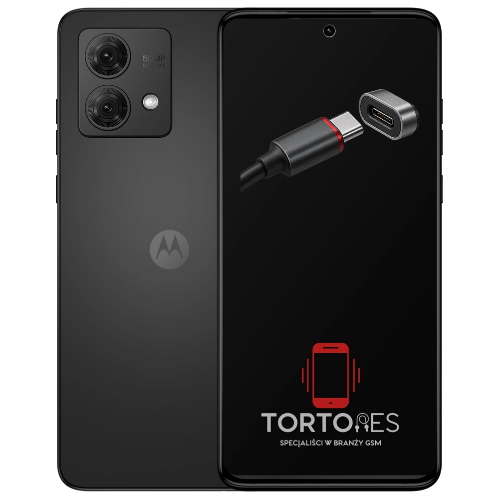 Motorola Moto G84 5G z ilustracją złącza ładowania - naprawa złącza ładowania