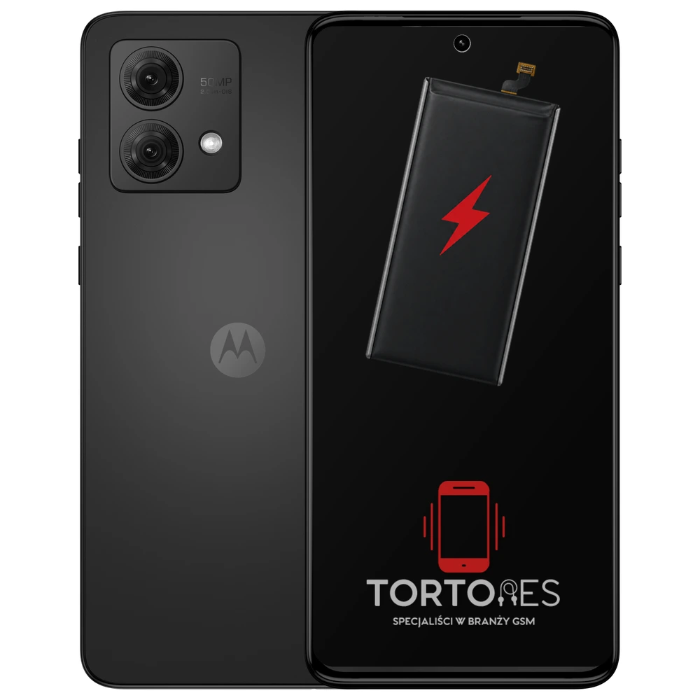 Motorola Moto G84 5G z ilustracją baterii - wymiana baterii