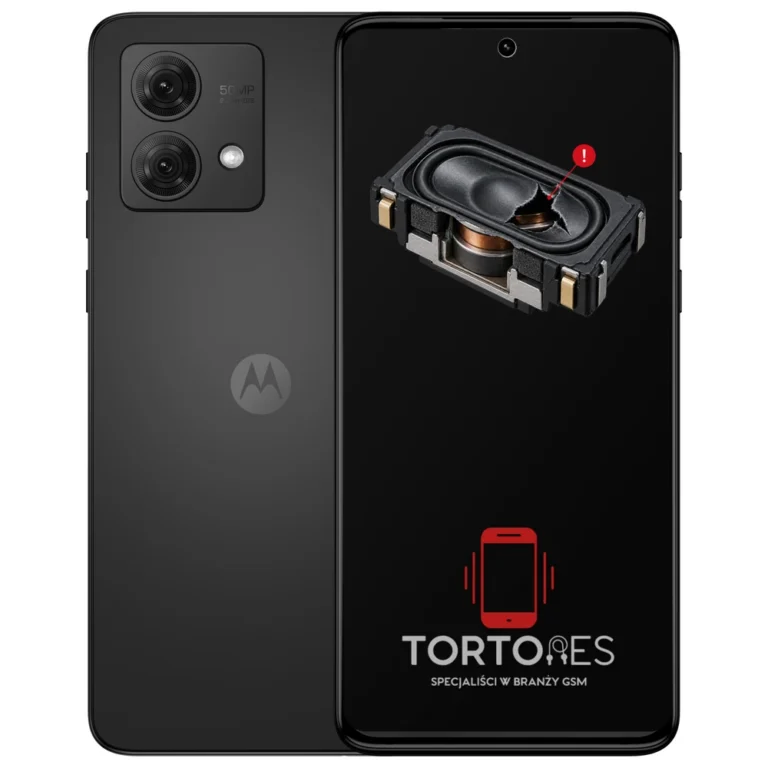 Motorola Moto G84 5G z symbolem głośnika multimedialnego - wymiana głośnika multimedialnego