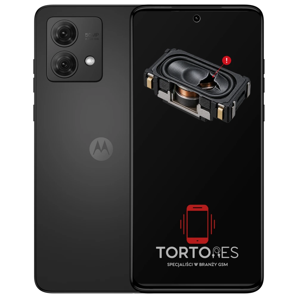 Motorola Moto G84 5G z symbolem głośnika multimedialnego - wymiana głośnika multimedialnego