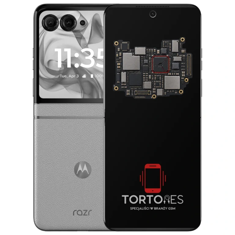 Motorola Razr 50 z ilustracją płyty głównej - naprawa płyty głównej