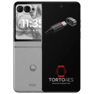 Motorola Razr 50 z ilustracją złącza ładowania - naprawa złącza ładowania