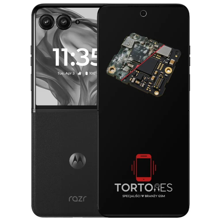 Motorola Razr 50 Ultra z ilustracją zalania - czyszczenie po zalaniu