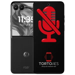 Motorola Razr 50 Ultra z symbolem mikrofonu - naprawa mikrofonu