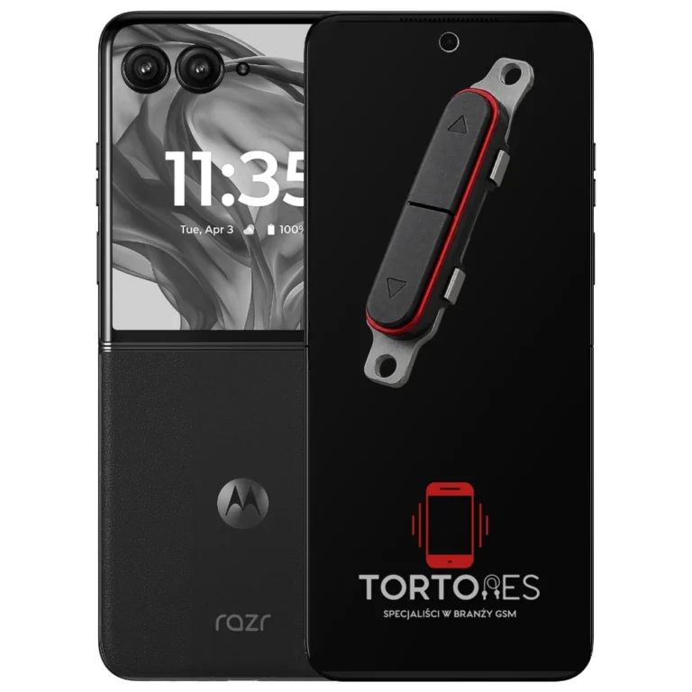 Motorola Razr 50 Ultra z symbolem przycisków - naprawa przycisków włączania i głośności
