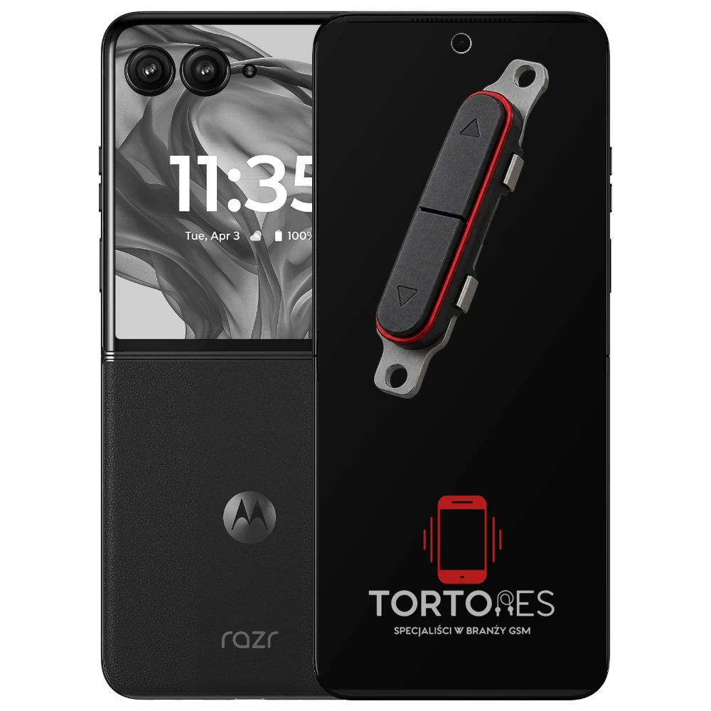 Motorola Razr 50 Ultra z symbolem przycisków - naprawa przycisków włączania i głośności