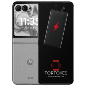 Motorola Razr 50 z ilustracją baterii - wymiana baterii