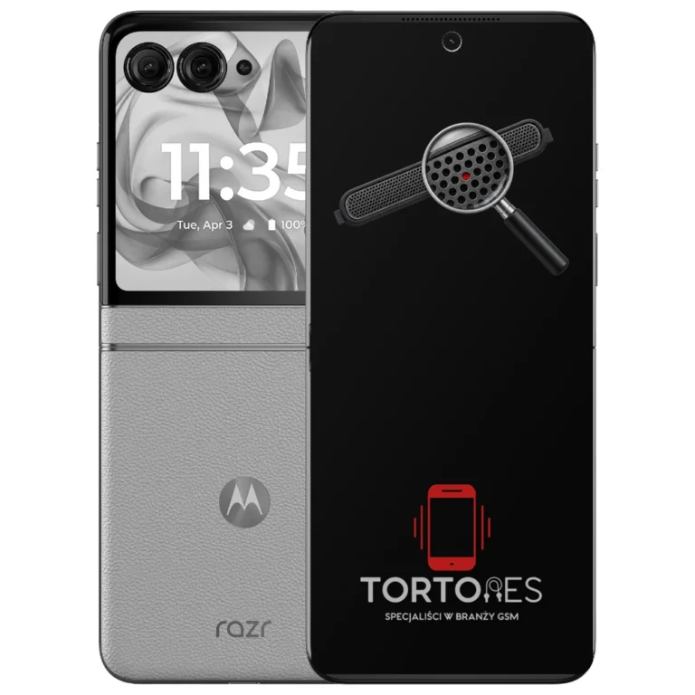Motorola Razr 50 z symbolem głośnika rozmów - wymiana głośnika rozmów