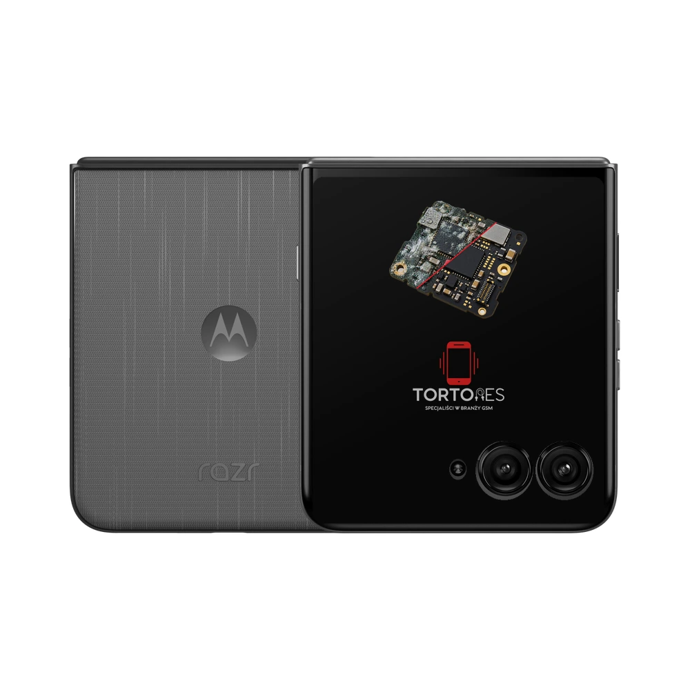Motorola Razr 60 Ultra z ilustracją zalania - czyszczenie po zalaniu