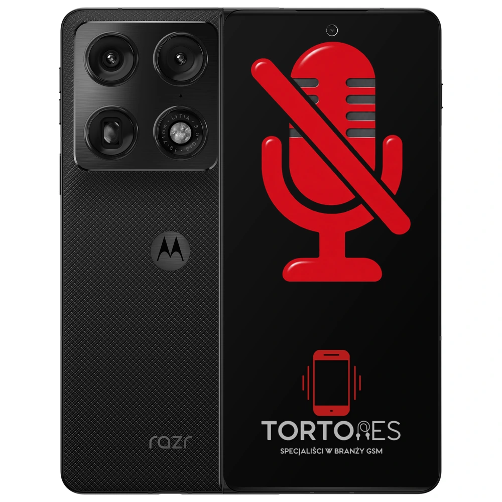 Motorola Razr Fold z symbolem mikrofonu - naprawa mikrofonu