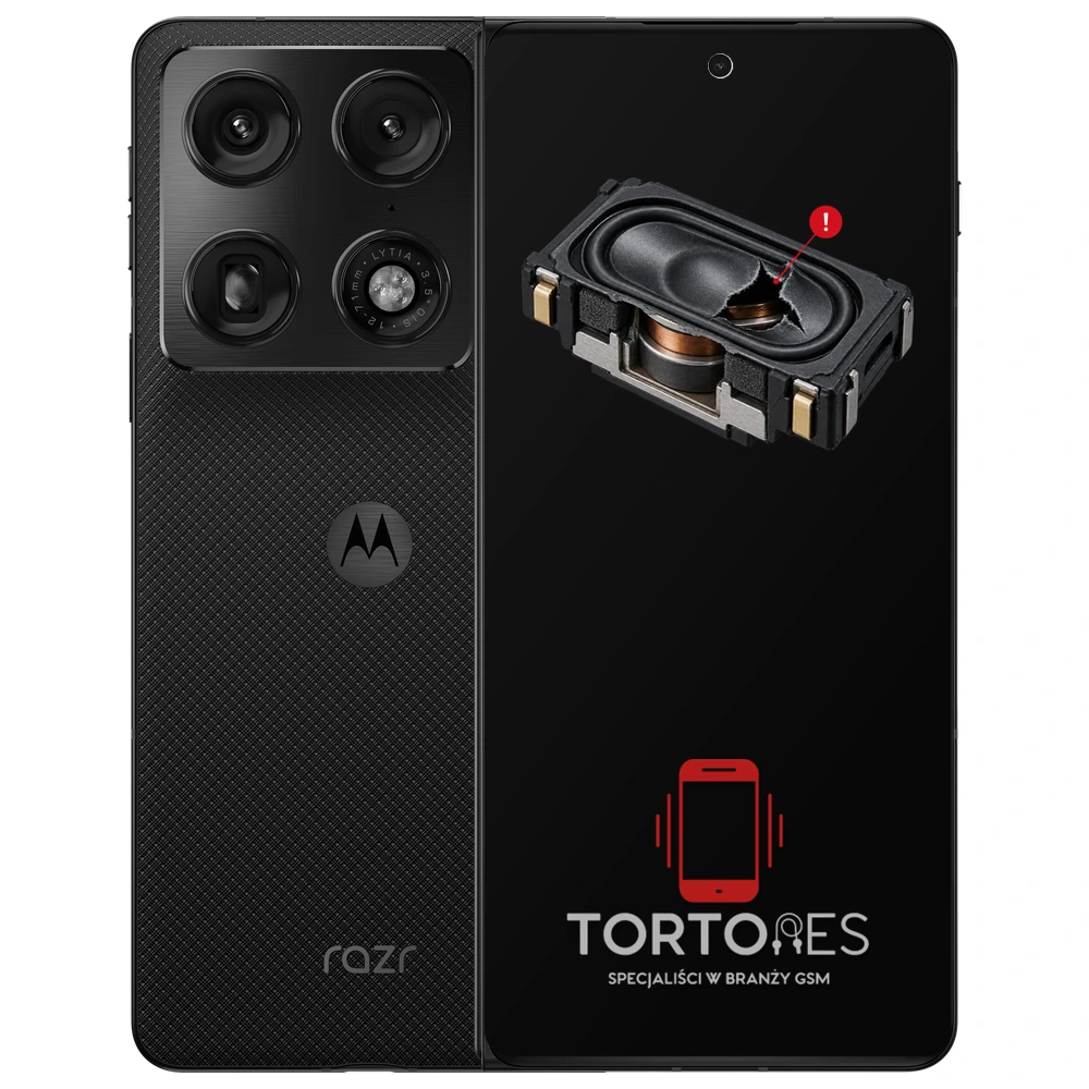Motorola Razr Fold z symbolem głośnika multimedialnego - wymiana głośnika multimedialnego