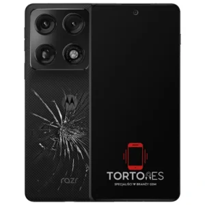 Motorola Razr Fold z ilustracją pękniętej tylnej klapki - wymiana zbitej klapki