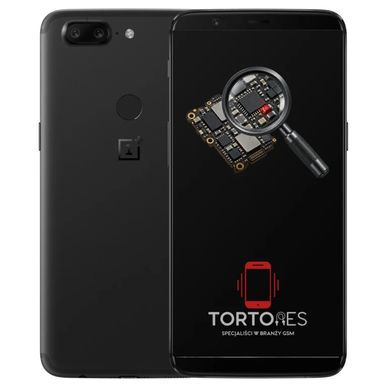 OnePlus 5T z symbolem diagnostyki - diagnoza telefonu