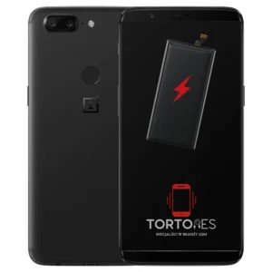 OnePlus 5T z ilustracją baterii - wymiana baterii