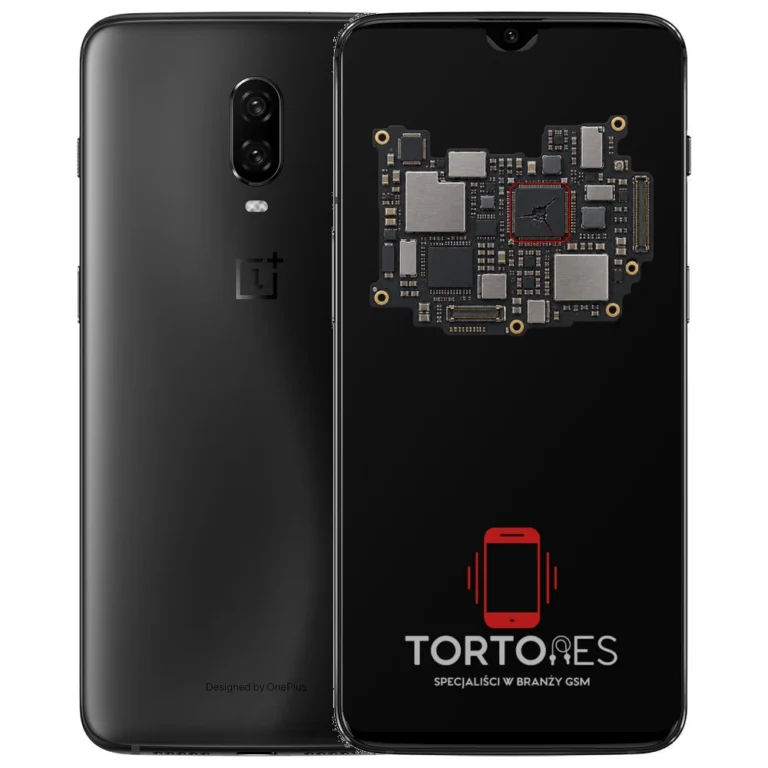 OnePlus 6T z ilustracją płyty głównej - naprawa płyty głównej