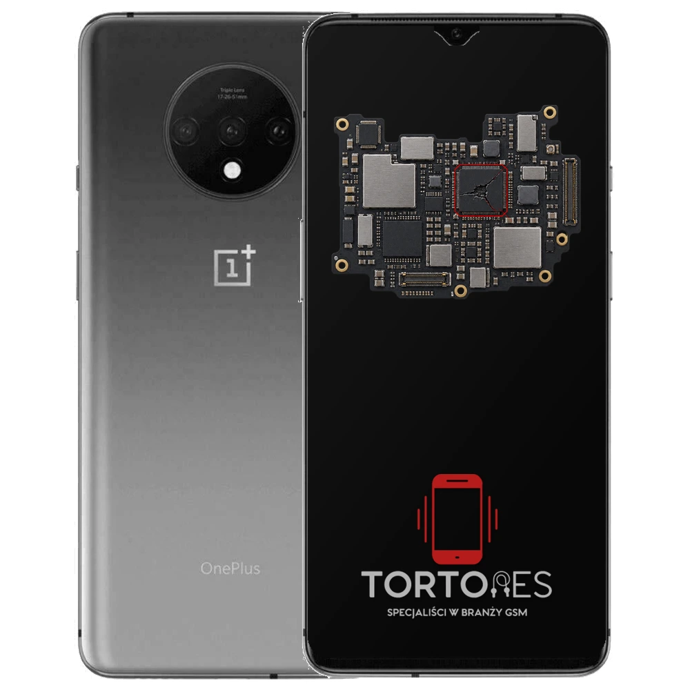 OnePlus 7T z ilustracją płyty głównej - naprawa płyty głównej