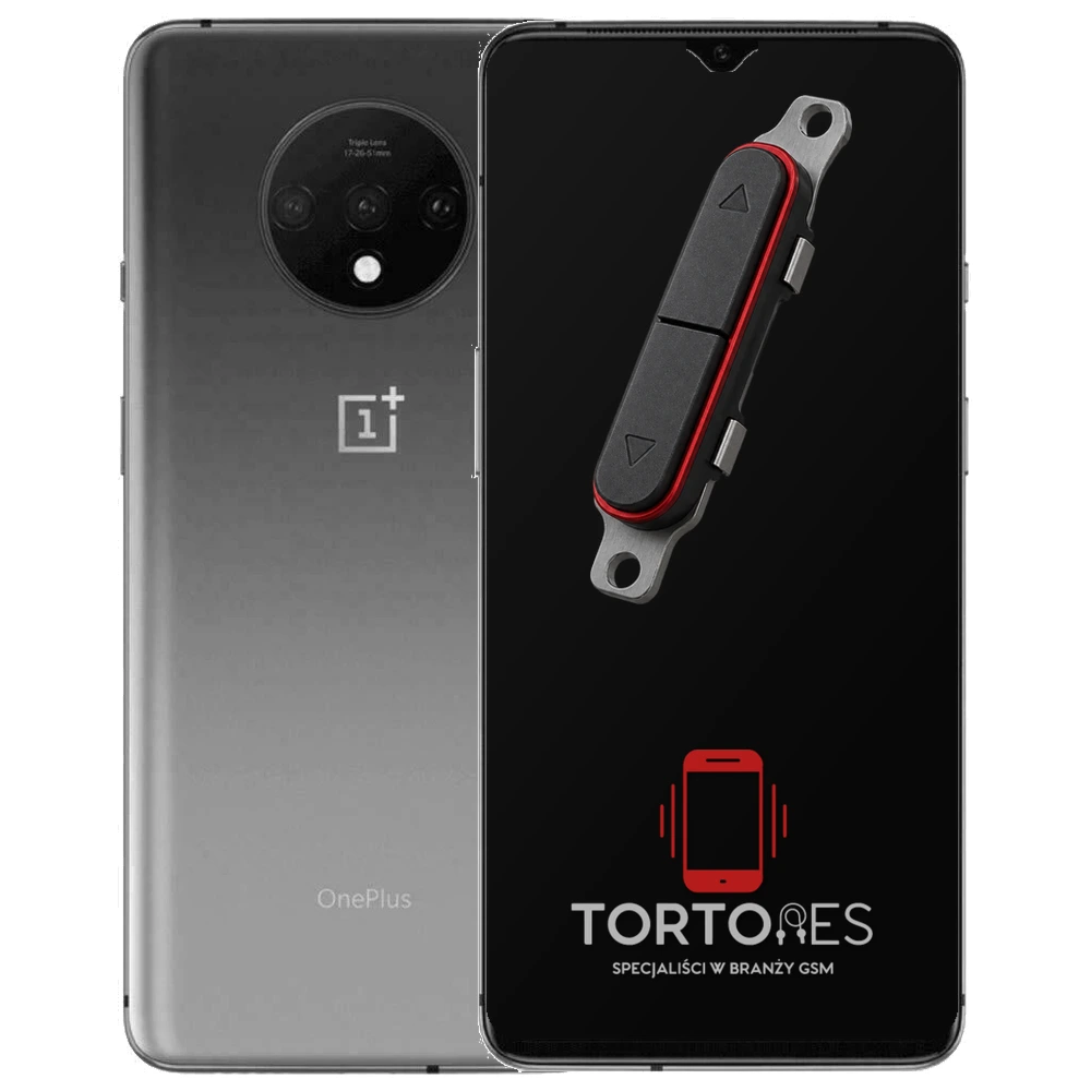 OnePlus 7T z symbolem przycisków - naprawa przycisków włączania i głośności