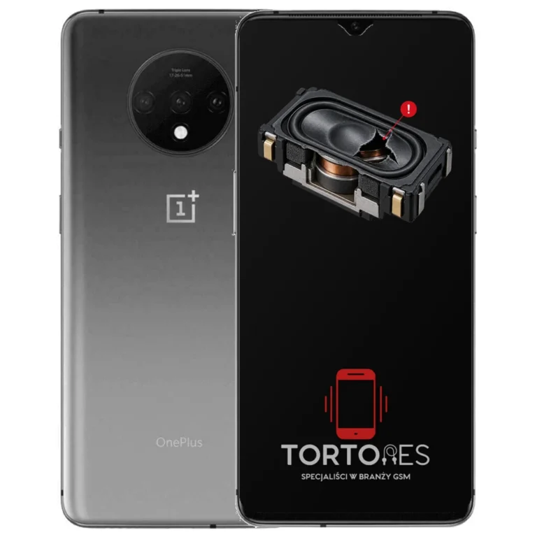 OnePlus 7T z symbolem głośnika multimedialnego - wymiana głośnika multimedialnego